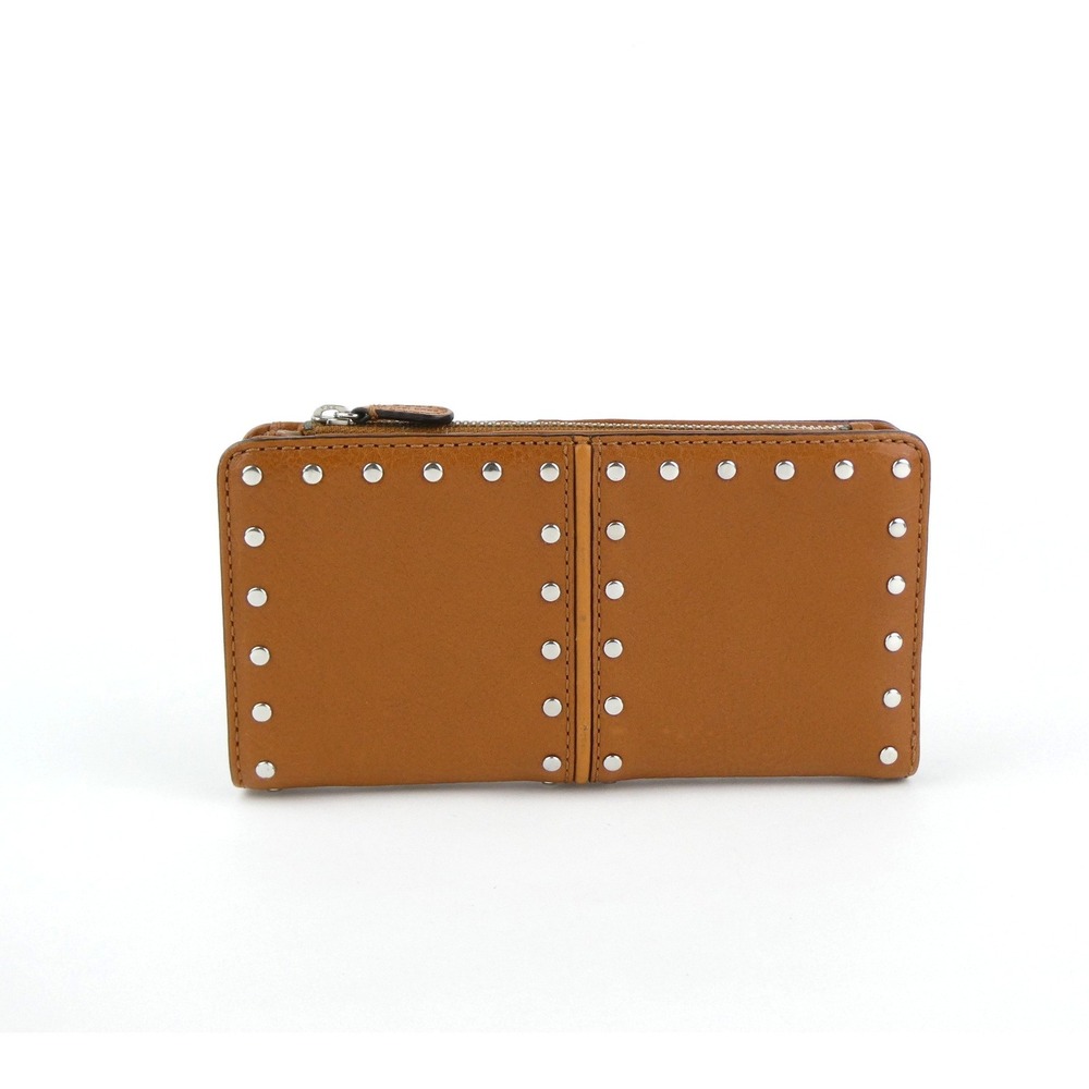 Michael Kors Tan Leather Rivets Bifold Wallet